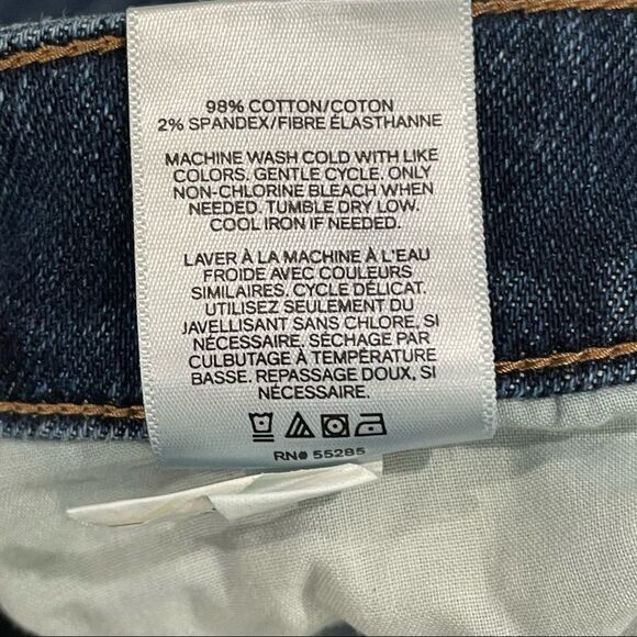 Express Stretch Soft Cotton Blend Slim Straight Blue medium Wash Jeans 38 x 30 - Picture 8 of 12